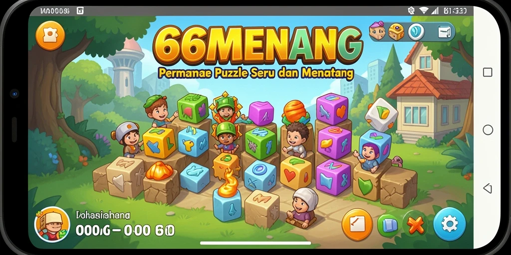 Screenshot gameplay <strong>66MENANG</strong> menampilkan tantangan puzzle yang menarik.