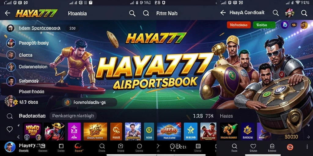 Tampilan utama HAYA777 menampilkan berbagai opsi taruhan olahraga secara jelas.