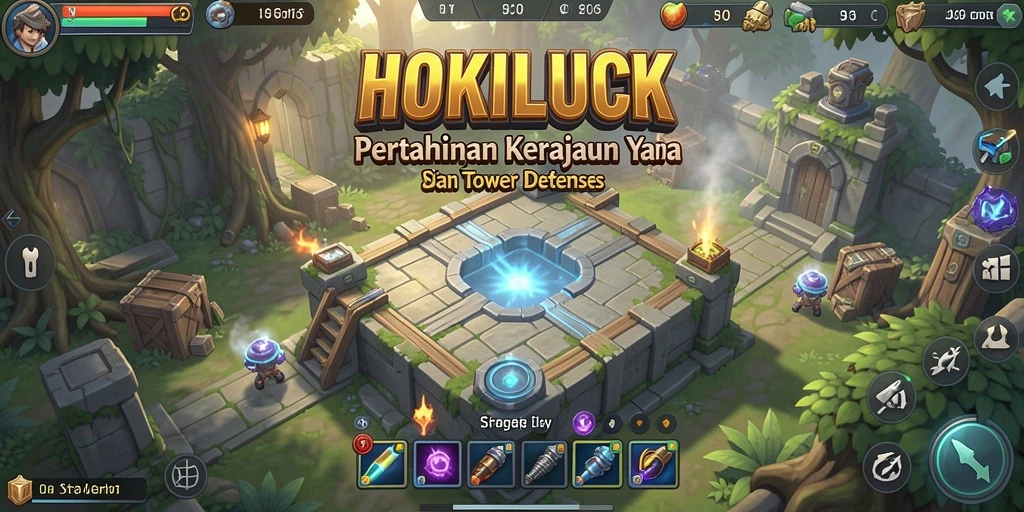 Gameplay seru HOKILUCK dalam mempertahankan kerajaan dari serangan musuh.