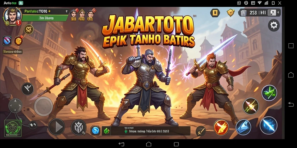 Tampilan aksi seru dalam gameplay JABARTOTO