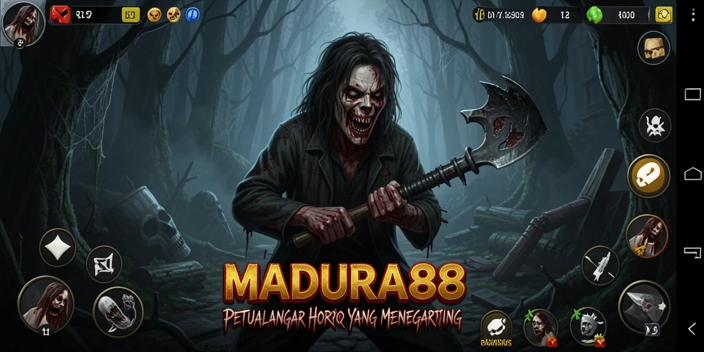 Tampilan menegangkan dari gameplay MADURA88 yang menyeramkan.