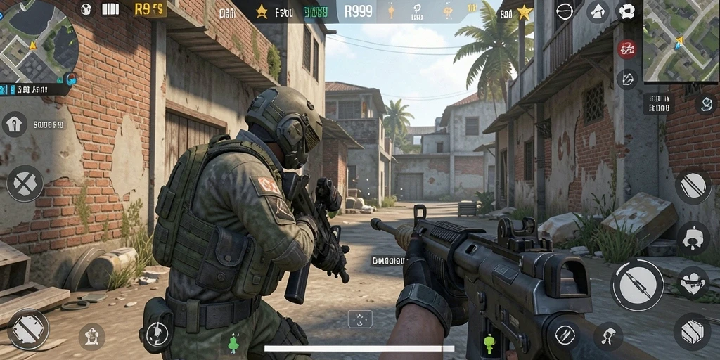 Tampilan gameplay RR999 yang penuh aksi dan strategi.